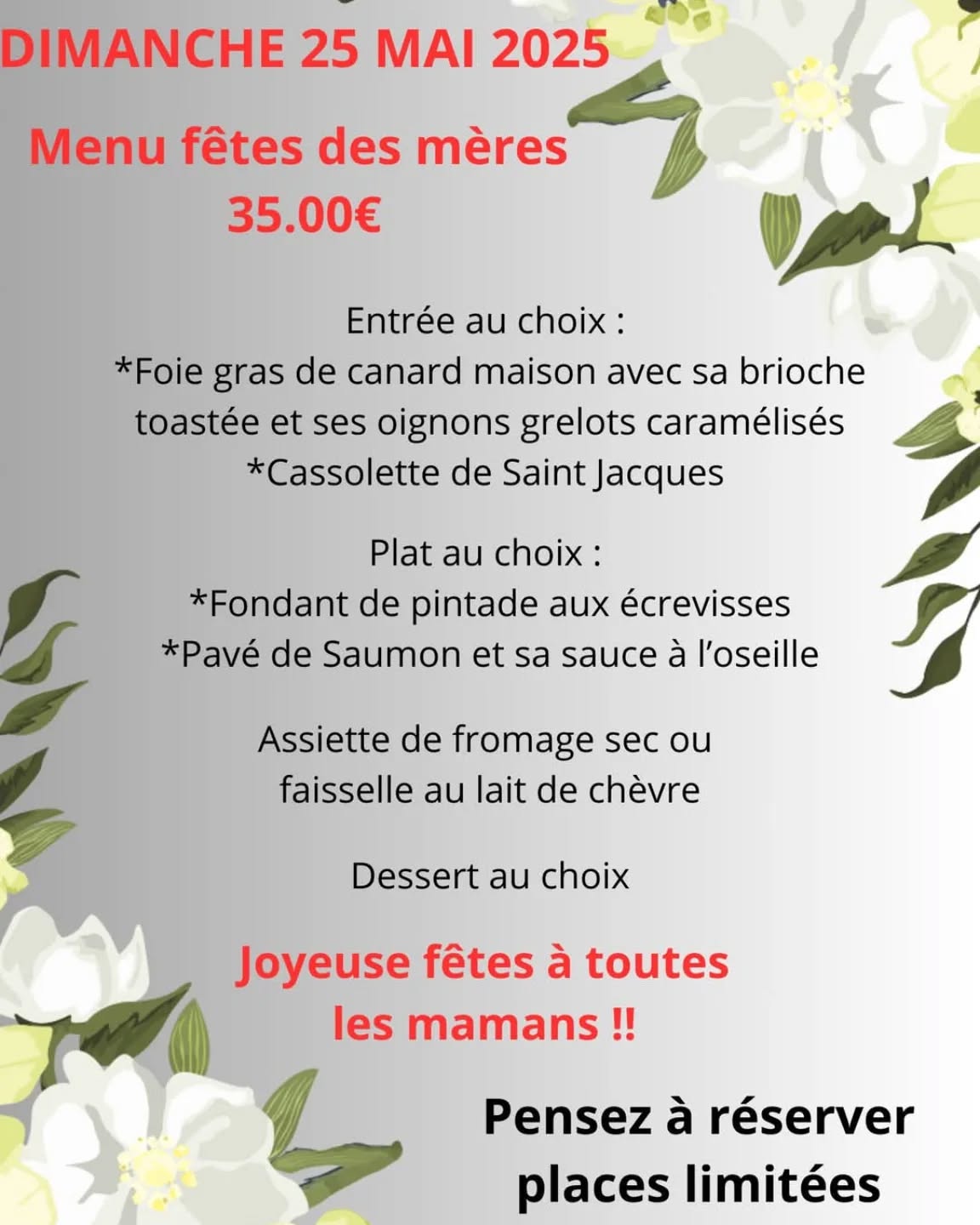 FETE DES MERES 2025